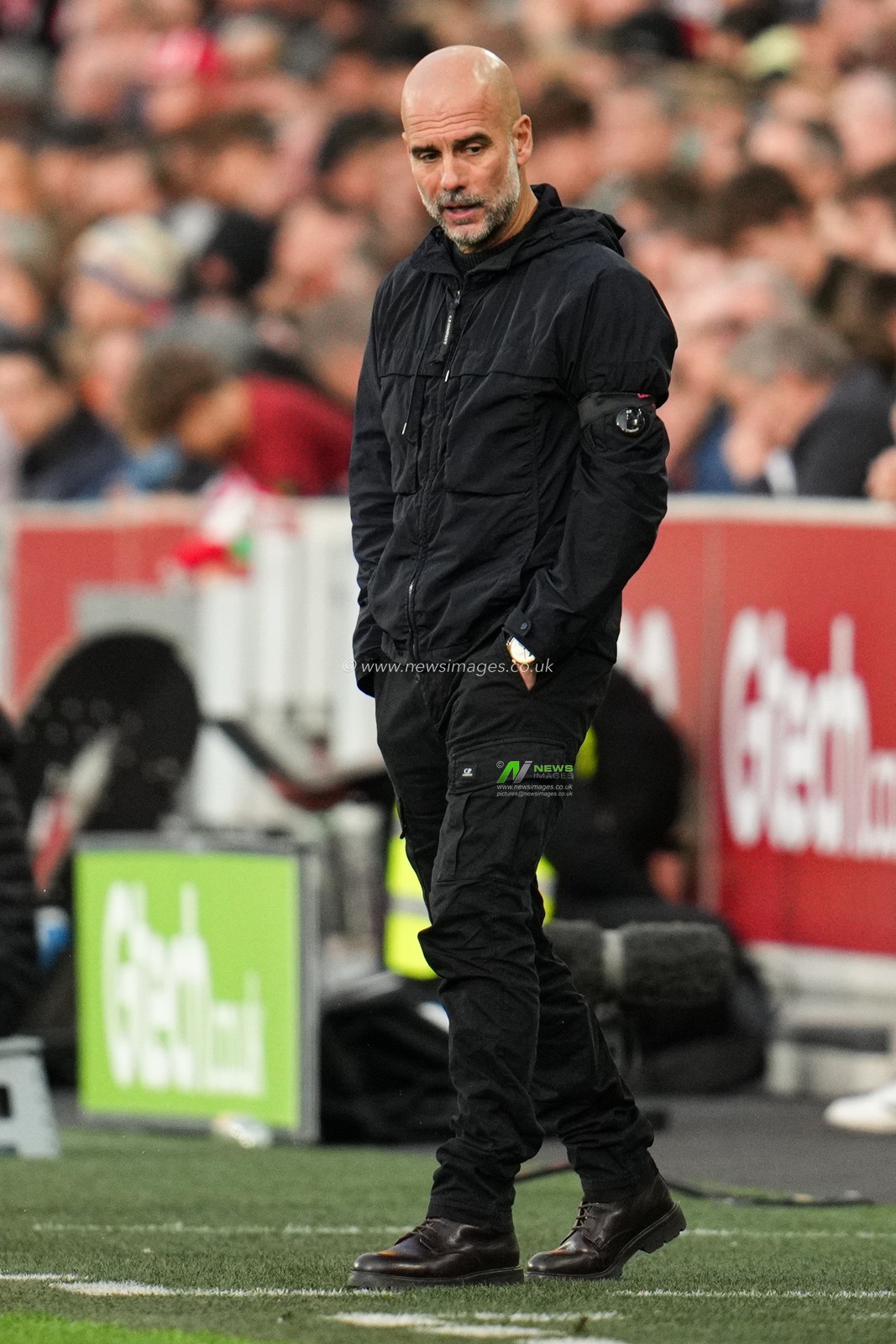 Pep Guardiola manager of Manchester City during the Premier League match Brentford vs Manchester City at The Gtech Community Stadium, London, United Kingdom, 5th October 2025

(Photo by Harvey Murphy/News Images)
