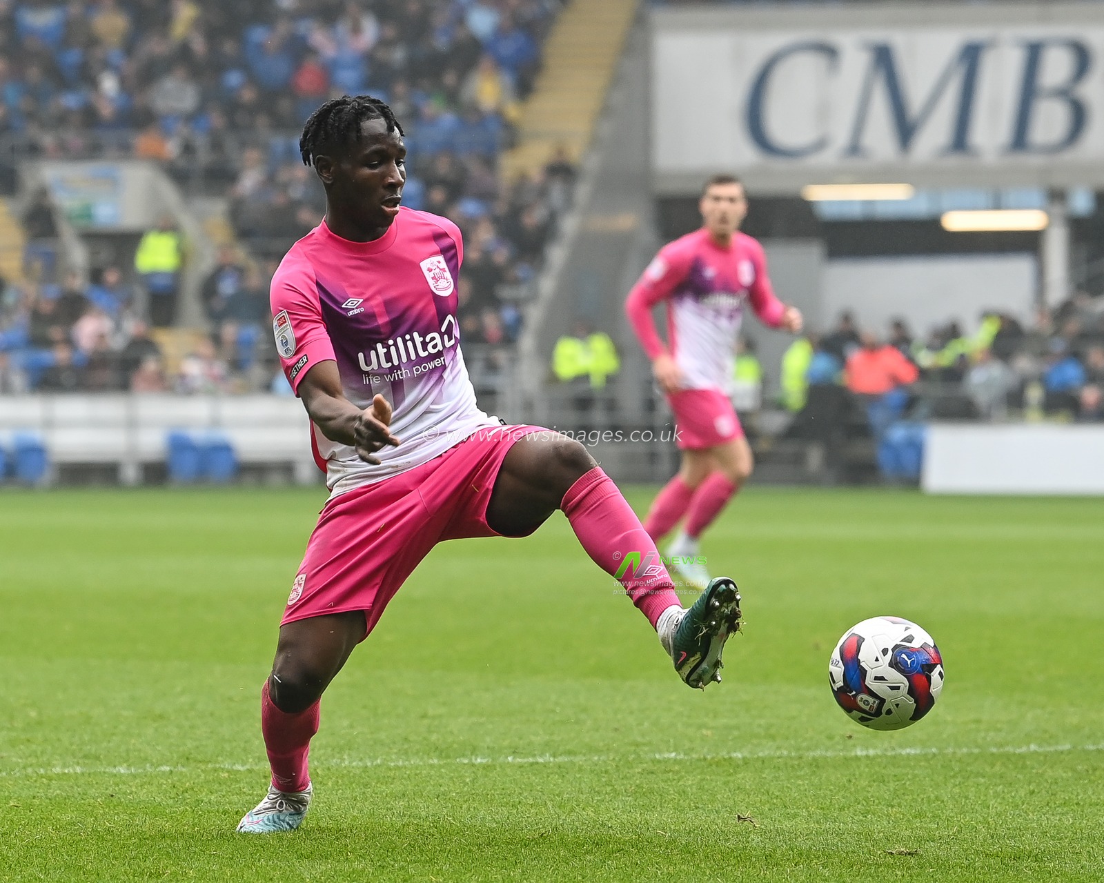 Brahima Diarra #35 of Huddersfield Town controls the ball during the Sky Bet Championship match Cardiff City vs Huddersfield Town at Cardiff City Stadium, Cardiff, United Kingdom, 30th April 2023

(Photo by Craig Thomas/News Images)