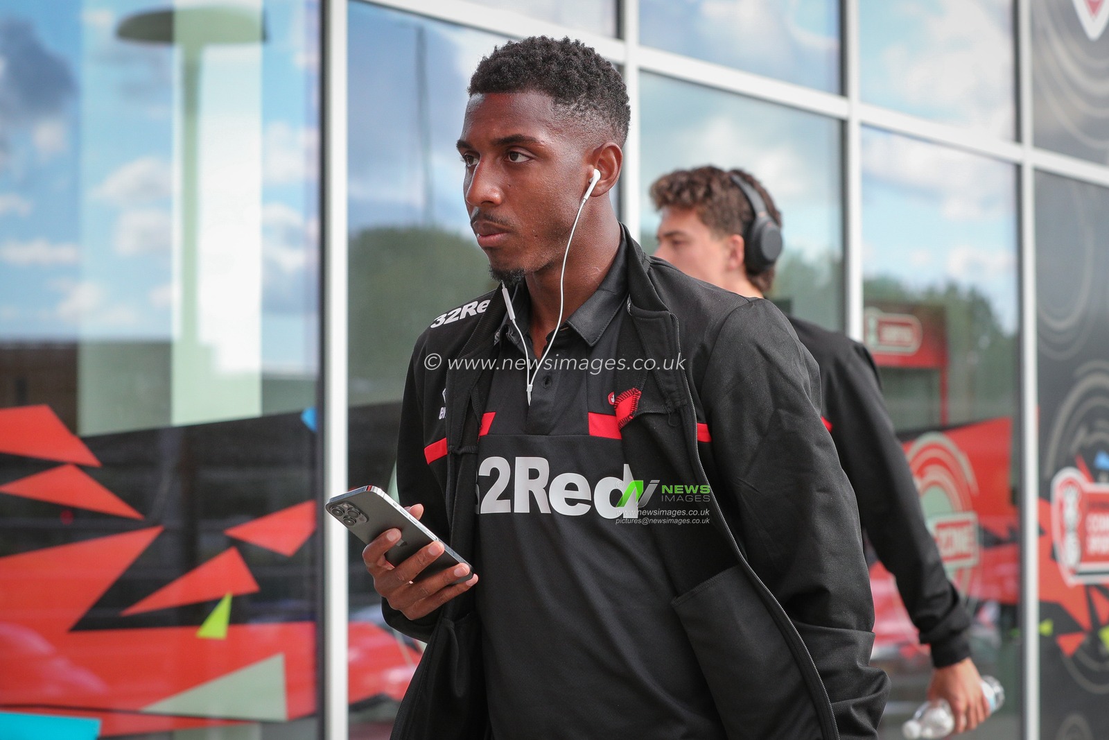 Isaiah Jones #11 of Middlesbrough arrives at AESSEAL New York Stadium ahead of the Pre-season friendly match Rotherham United vs Middlesbrough at New York Stadium, Rotherham, United Kingdom, 19th July 2023

(Photo by James Heaton/News Images)