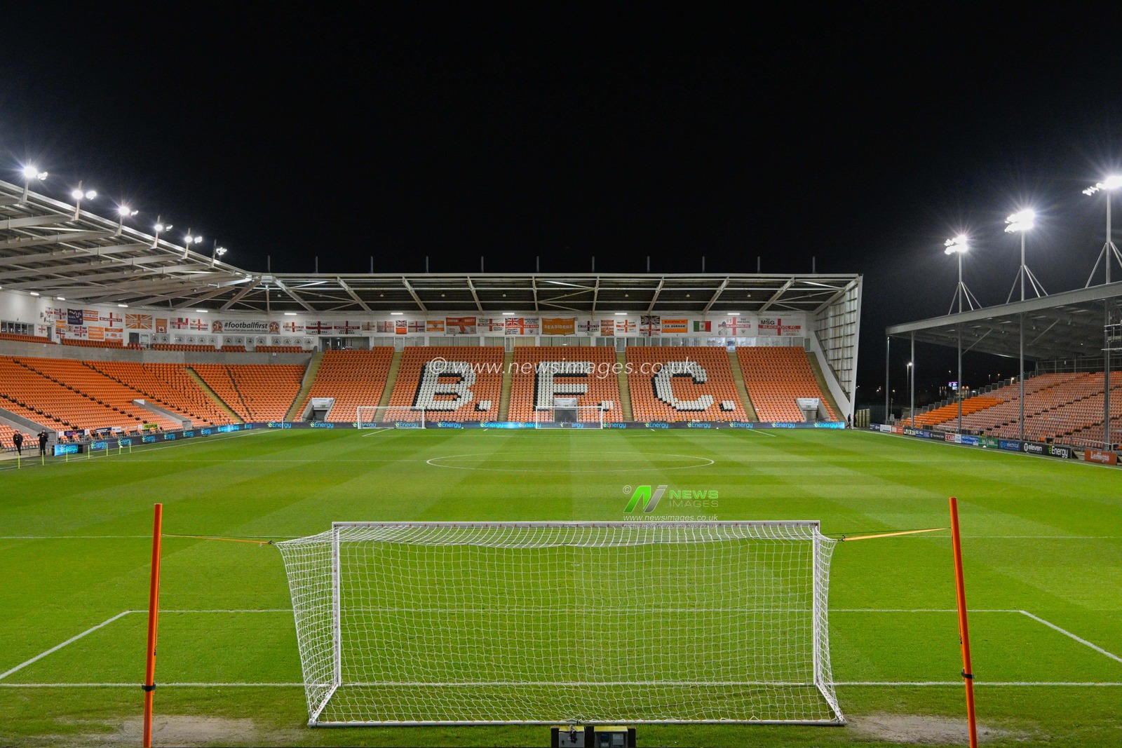 A general view of Bloomfield Road ahead of the match, during the Emirates FA Cup Second Round match Blackpool vs Forest Green Rovers at Bloomfield Road, Blackpool, United Kingdom, 19th December 2023

(Photo by Cody Froggatt/News Images)