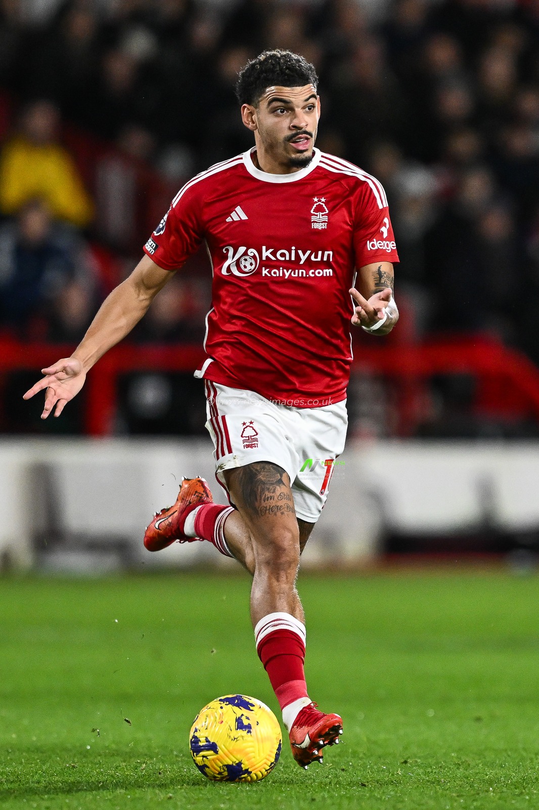 Marcus Rashford of Manchester United makes a break with the ball during the Premier League match Nottingham Forest vs Manchester United at City Ground, Nottingham, United Kingdom, 30th December 2023

(Photo by Craig Thomas/News Images)