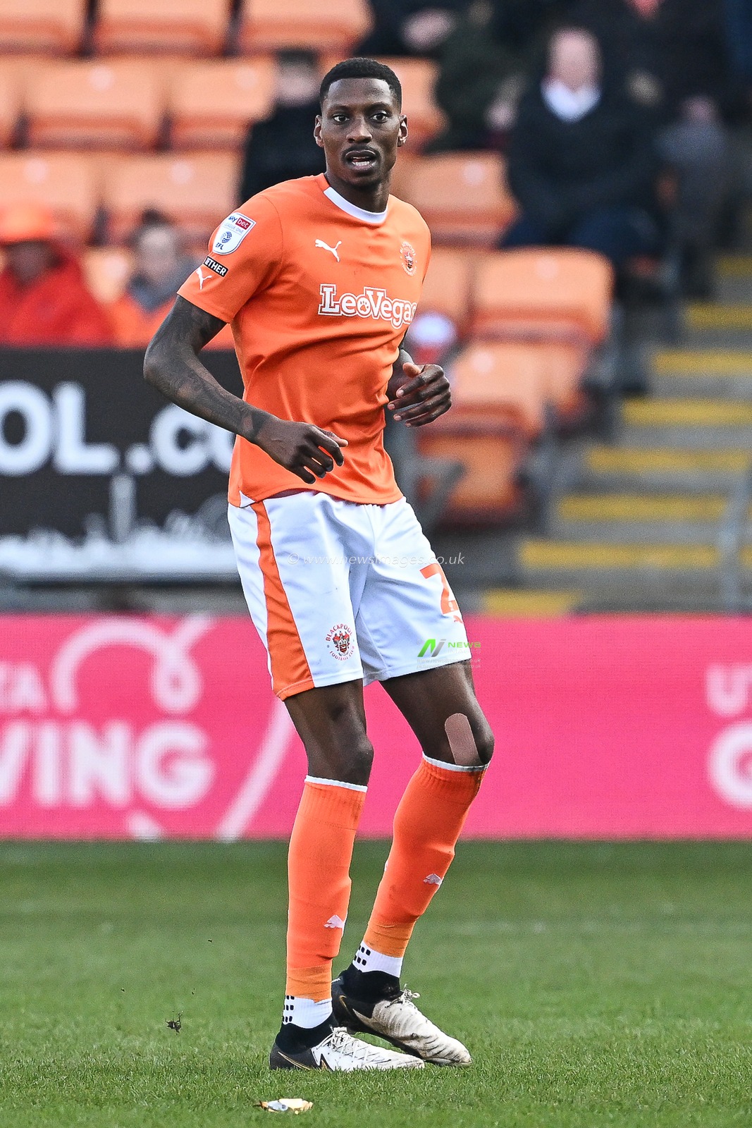 Marvin Ekpiteta of Blackpool during the Sky Bet League 1 match Blackpool vs Portsmouth at Bloomfield Road, Blackpool, United Kingdom, 9th March 2024

(Photo by Craig Thomas/News Images)