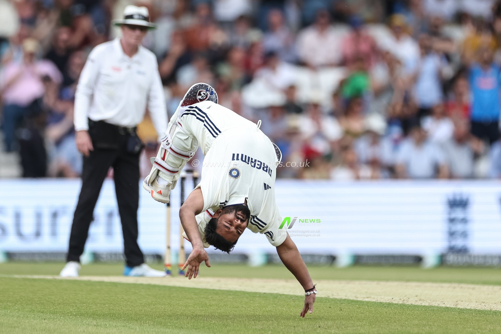 Rishabh Pant of India celebrates a century (100 runs)during the 1st Rothesay Test Match Day 2 England vs India at Headingley Cricket Ground, Leeds, United Kingdom, 21st June 2025

(Photo by Mark Cosgrove/News Images)