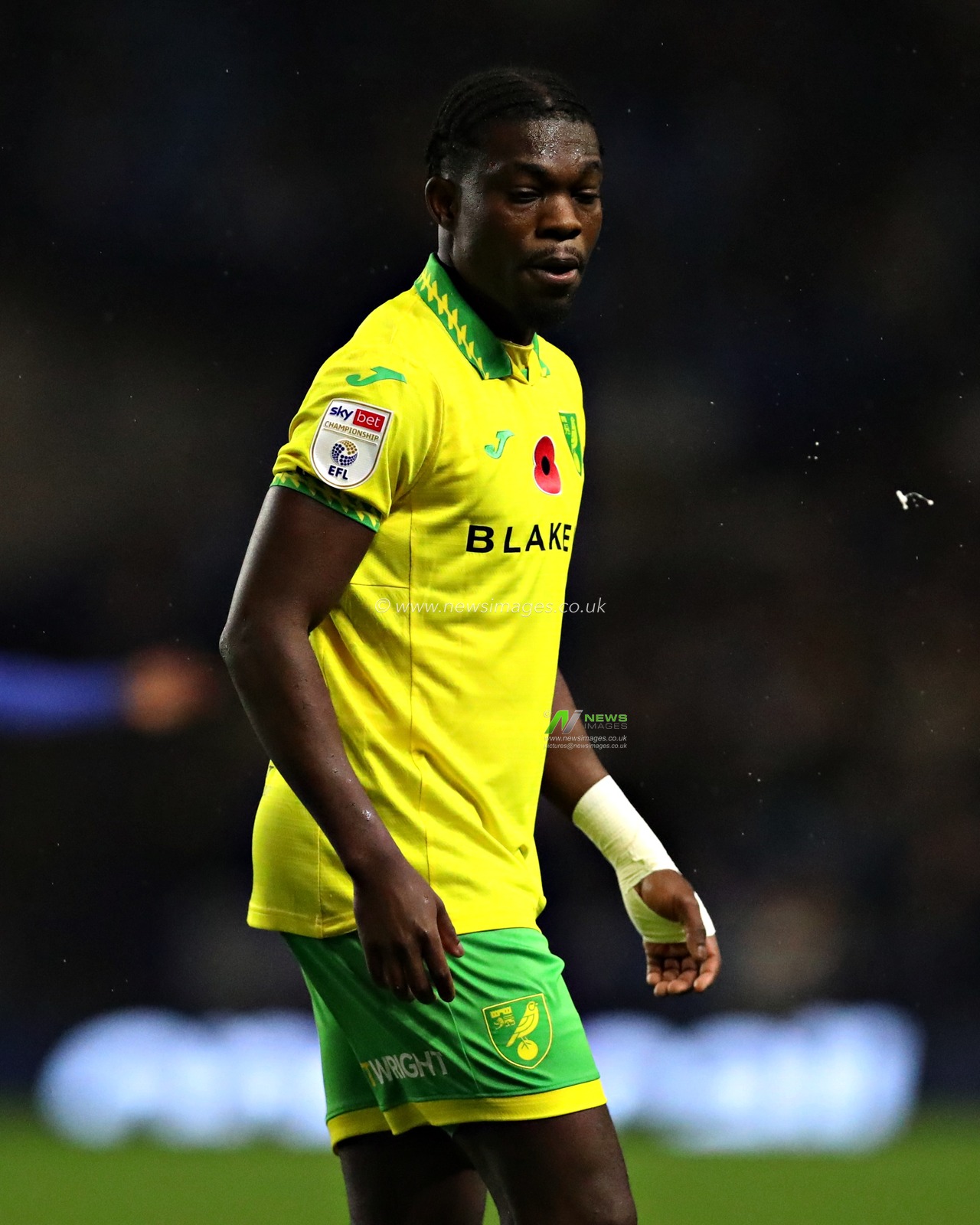 Forson Amankwah of Norwich City during the Sky Bet Championship match Sheffield Wednesday vs Norwich City at Hillsborough, Sheffield, United Kingdom, 5th November 2025(Photo by Sam Eaden/News Images)*** GER AUT SUI OUT ***