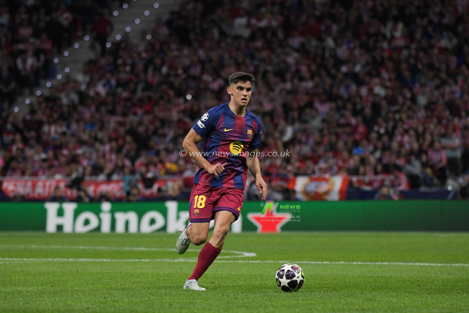 Gerard Martín of FC Barcelona during the UEFA Champions League Quarter Finals match Atletico Madrid vs Barcelona at Riyadh Air Metropolitano, Madrid, Spain on 14 April 2026

(Photo by Samuel Carreno/News Images)