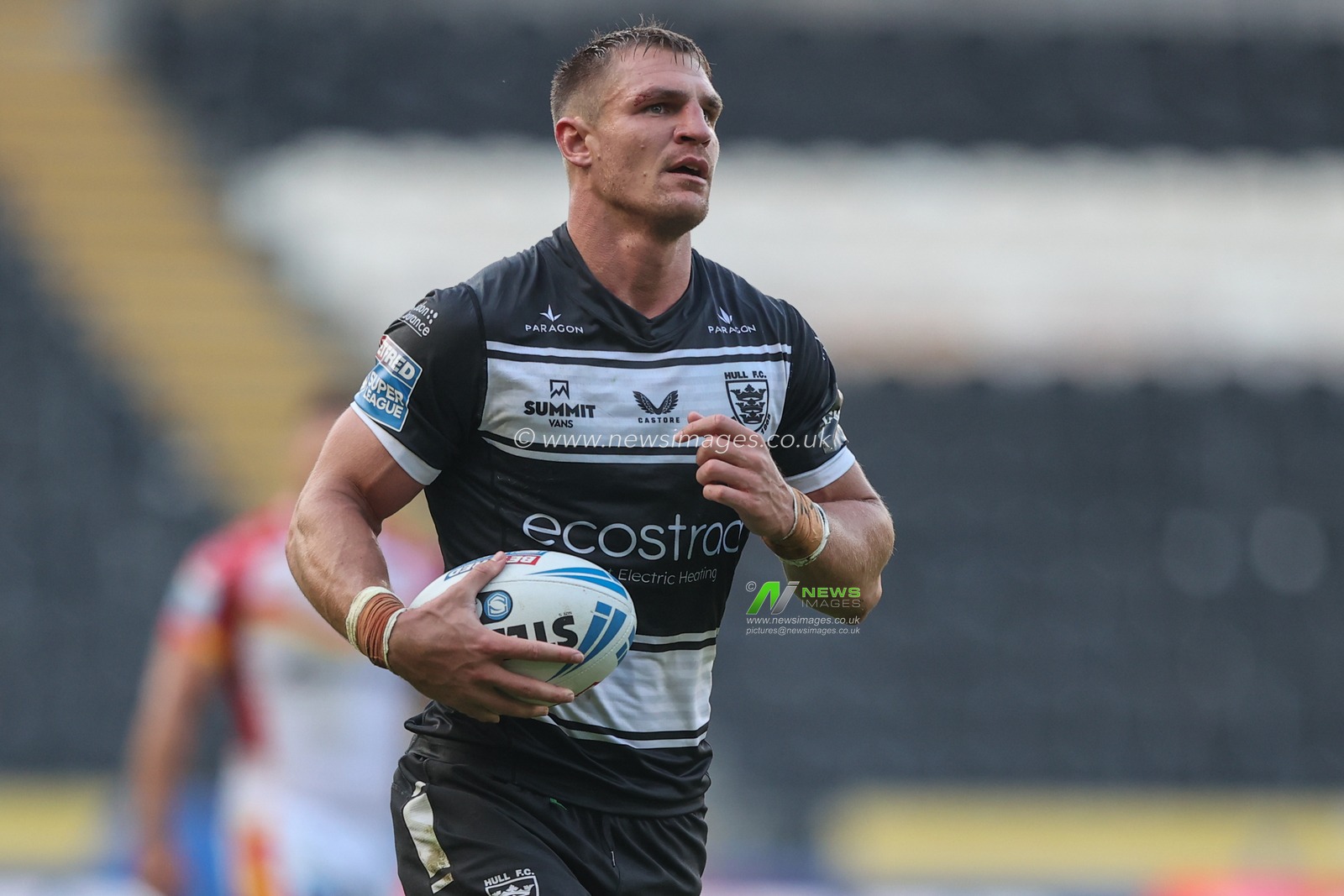 Jed Cartwright of Hull FCduring the Betfred Super League Round 27 match Hull FC vs Catalans Dragons at MKM Stadium, Hull, United Kingdom, 21st September 2024

(Photo by Alfie Cosgrove/News Images)