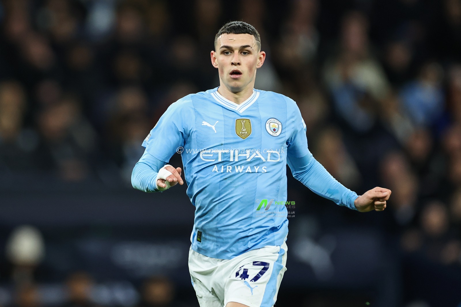 Phil Foden of Manchester City during the Premier League match Manchester City vs Aston Villa at Etihad Stadium, Manchester, United Kingdom, 3rd April 2024

(Photo by Mark Cosgrove/News Images)