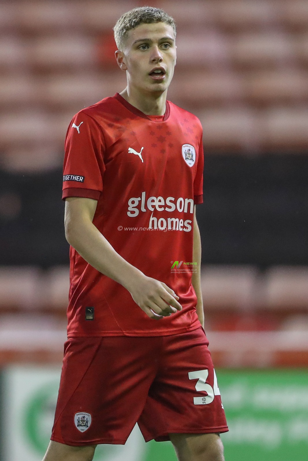 15-year old Oliver Wilkinson makes his professional debut for Barnsley during the Bristol Street Motors Trophy match Barnsley vs Manchester United U21 at Oakwell, Barnsley, United Kingdom, 20th August 2024

(Photo by Alfie Cosgrove/News Images)
