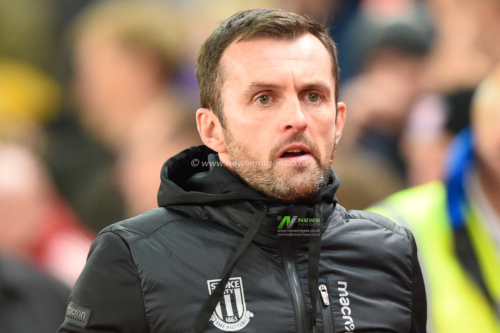 1st October 2019, Bet365 Stadium, Stoke-on-Trent, England; Sky Bet Championship, Stoke City v Huddersfield Town : Nathan Jones manager of Stoke City before the game

Credit: Richard Long/News Images