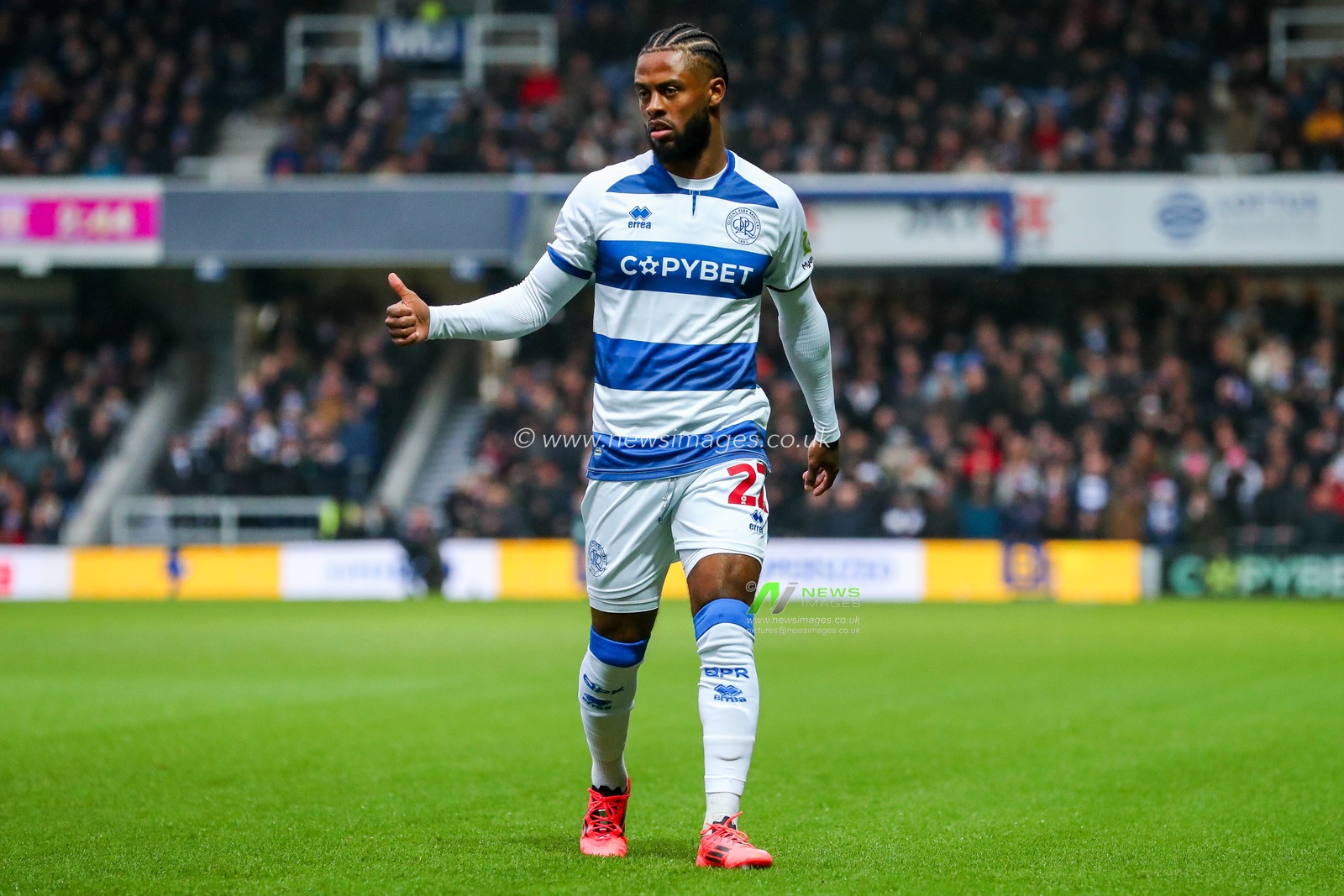 Kenneth Paal of Queens Park Rangers reacts during the Sky Bet Championship match Queens Park Rangers vs Preston North End at Matrade Loftus Road, London, United Kingdom, 21st December 2024

(Photo by Izzy Poles/News Images)