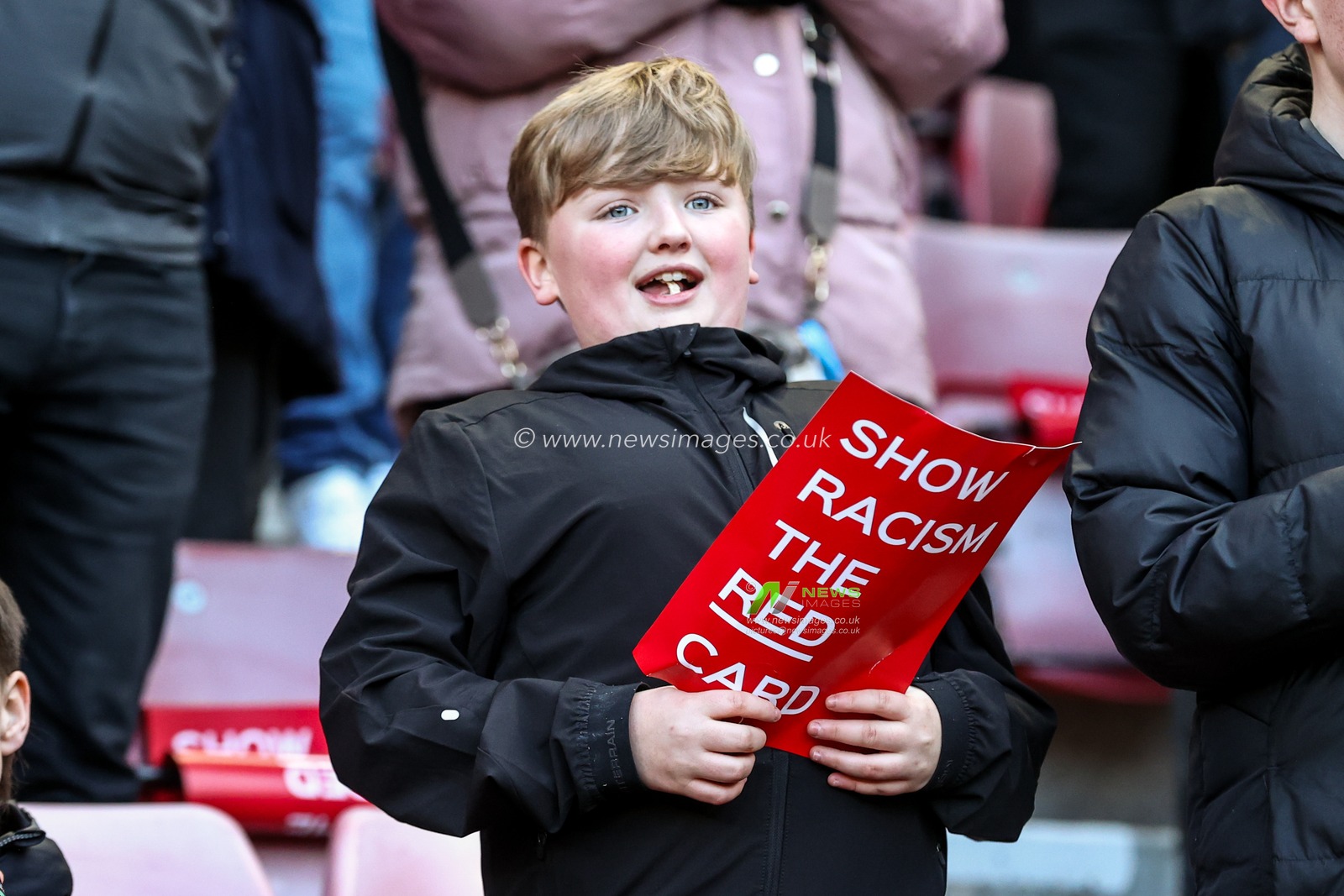 Sunderland fans before the game during the Premier League match Sunderland vs Brighton & Hove Albion at Stadium Of Light, Sunderland, United Kingdom on 14 March 2026

(Photo by Alfie Cosgrove/News Images)