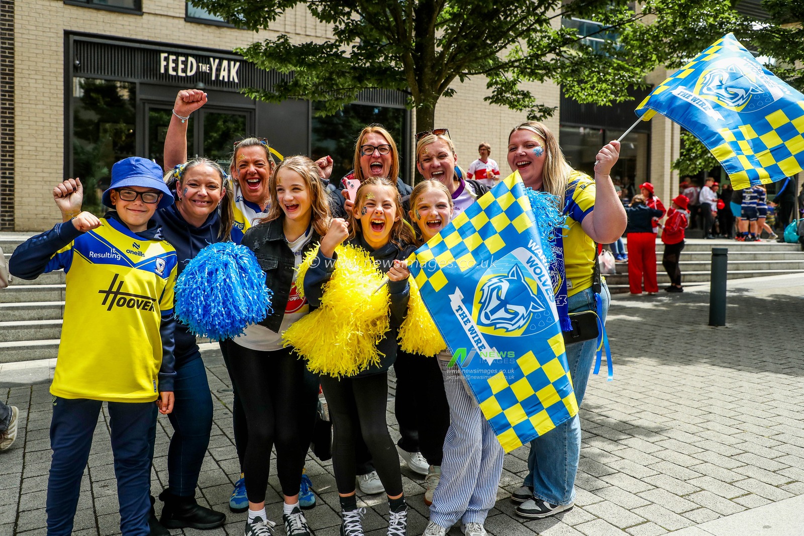 Fans arrive at Wembley Stadium prior to the Betfred Challenge Cup Final Warrington Wolves vs Hull KR at Wembley Stadium, London, United Kingdom, 7th June 2025

(Photo by Izzy Poles/News Images)