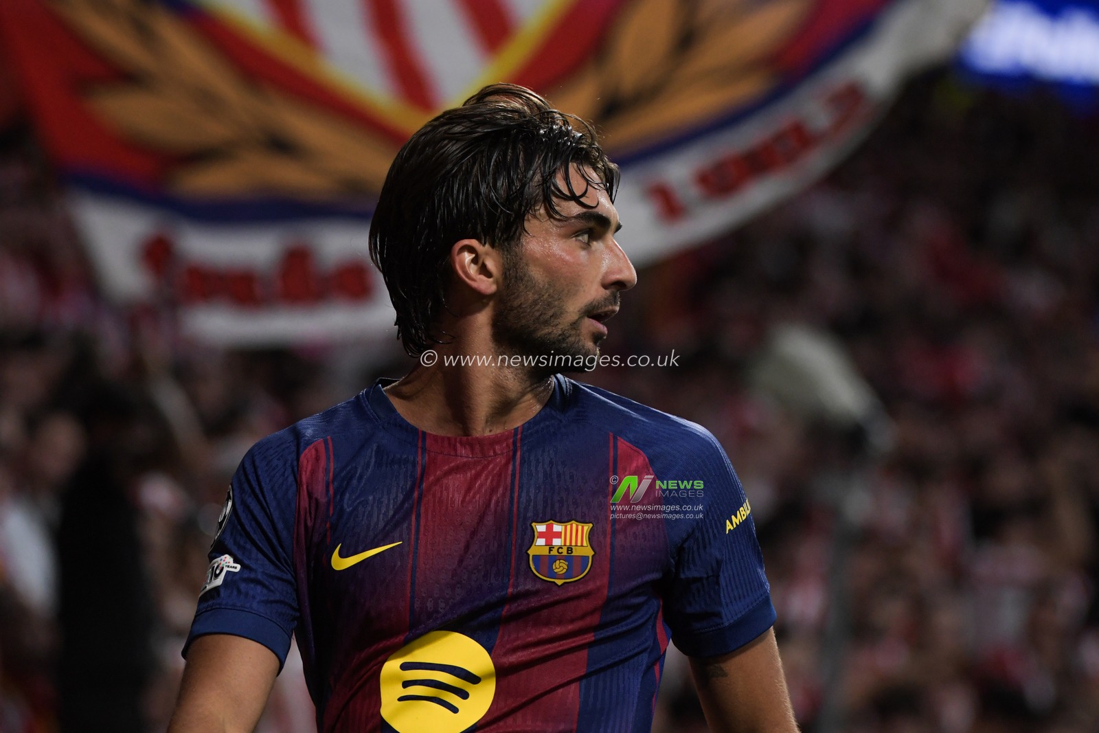 Ferran Torres of FC Barcelona celebrate his goal during the UEFA Champions League Quarter Finals match Atletico Madrid vs Barcelona at Riyadh Air Metropolitano, Madrid, Spain on 14 April 2026

(Photo by Samuel Carreno/News Images)