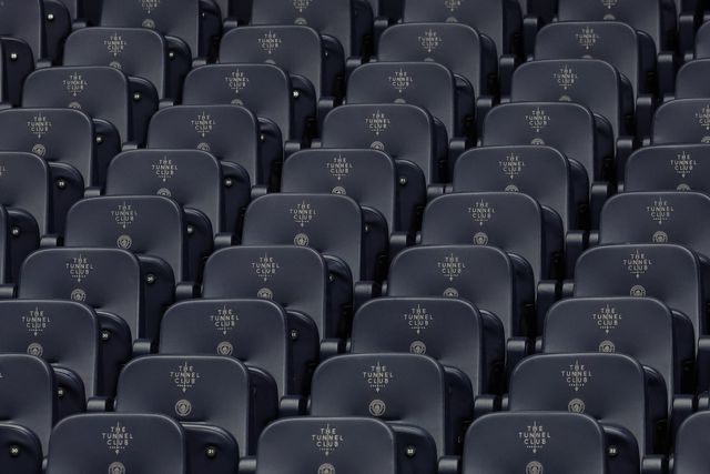 Asahi Tunnel Club seats during the Premier League match Manchester City vs Arsenal at Etihad Stadium, Manchester, United Kingdom on 19 April 2026

(Photo by Mark Cosgrove/News Images)