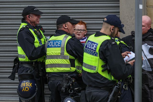 Anti-racism protest Barnsley Town Centre