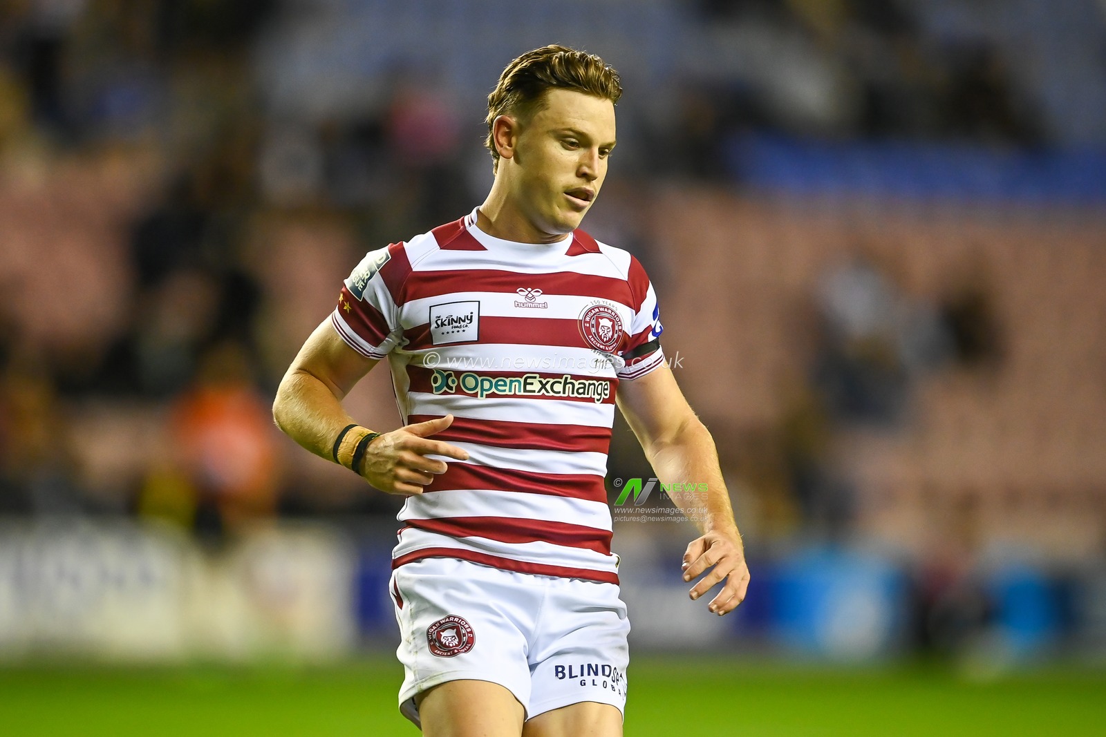 Jai Field #23 of Wigan Warriors during the Betfred Super League match Wigan Warriors vs Leeds Rhinos at DW Stadium, Wigan, United Kingdom, 16th September 2022

(Photo by Craig Thomas/News Images)