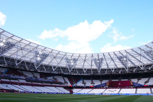 General view of the London Stadium ahead of the Emirates FA Cup Quarter-Final match West Ham United vs Leeds United at London Stadium, London, United Kingdom on 04 April 2026

(Photo by Harvey Murphy/News Images)