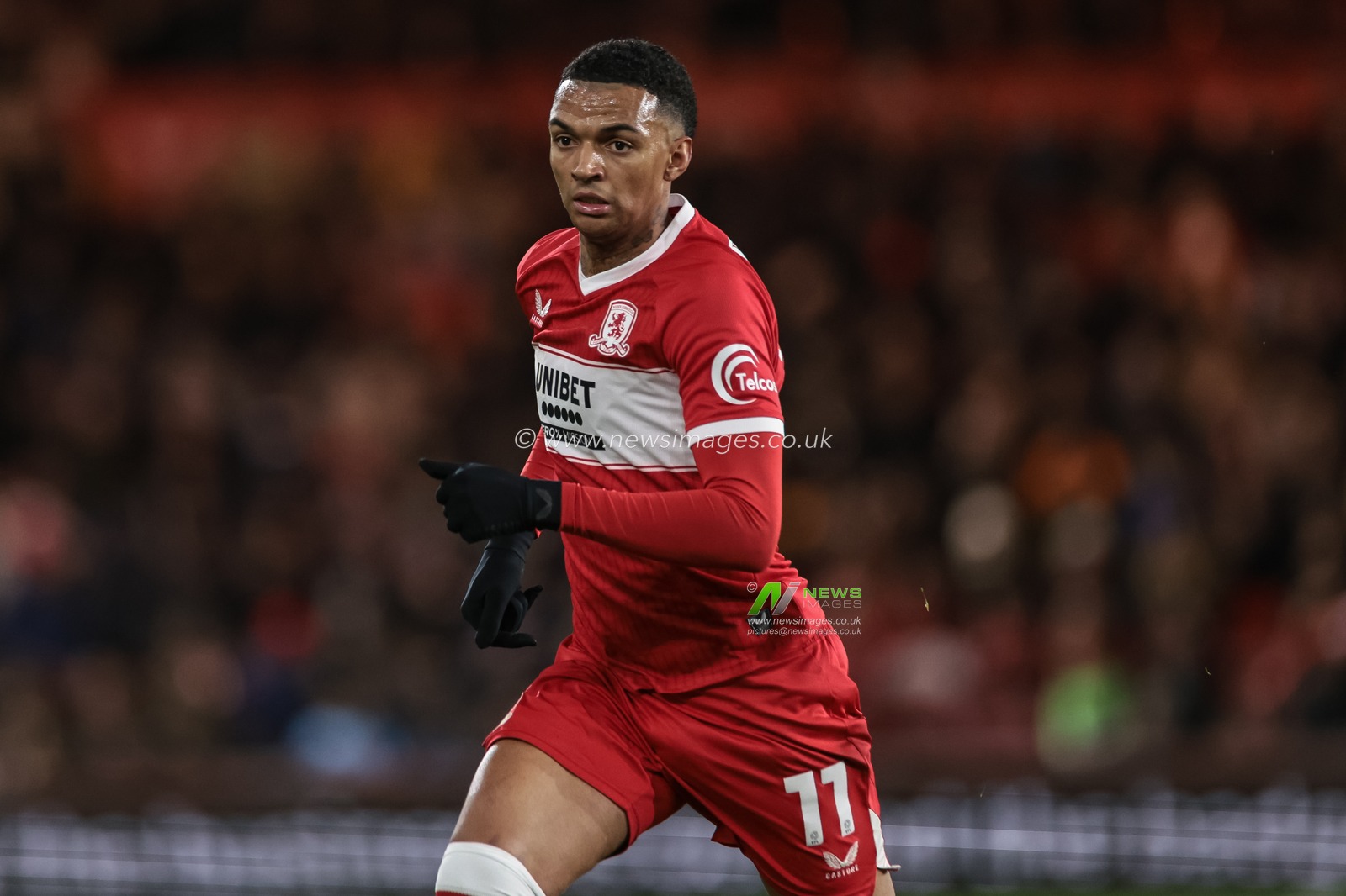 Morgan Whittaker of Middlesbrough during the Sky Bet Championship match Middlesbrough vs Hull City at Riverside Stadium, Middlesbrough, United Kingdom, 29th December 2025

(Photo by Mark Cosgrove/News Images)

*** GER AUT SUI OUT ***