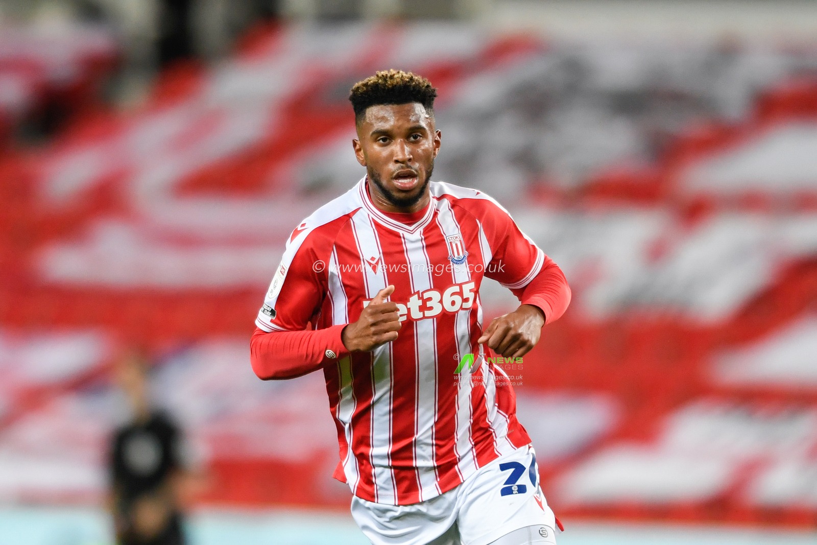 Tyrese Campbell (26) of Stoke City in action during the game