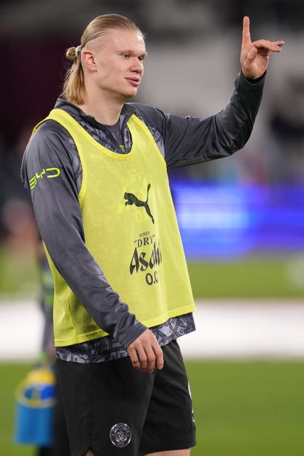 Erling Haland of Manchester City ahead of the Premier League match West Ham United vs Manchester City at London Stadium, London, United Kingdom on 14 March 2026

(Photo by Harvey Murphy/News Images)