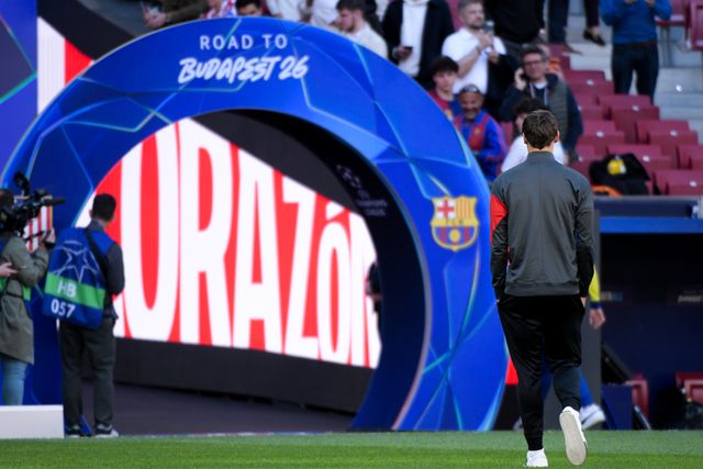 Robin Le Normand of Atletico de Madrid before the UEFA Champions League Quarter Finals match Atletico Madrid vs Barcelona at Riyadh Air Metropolitano, Madrid, Spain on 14 April 2026

(Photo by Samuel Carreno/News Images)