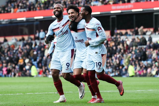 Kevin Schade of Brentford celebrates his goal to make it 0-3 during the Premier League match Burnley vs Brentford at Turf Moor, Burnley, United Kingdom on 28 February 2026

(Photo by Jorge Horsted/News Images)