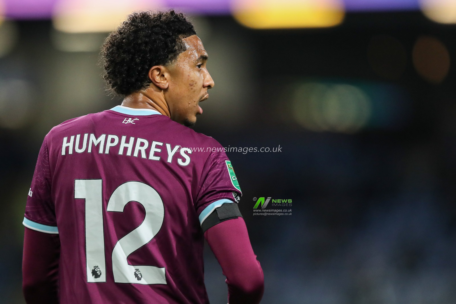 Bashir Humphreys of Burnley during the Carabao Cup round 3 match Burnley vs Cardiff City at Turf Moor, Burnley, United Kingdom, 23rd September 2025

(Photo by Jorge Horsted/News Images)