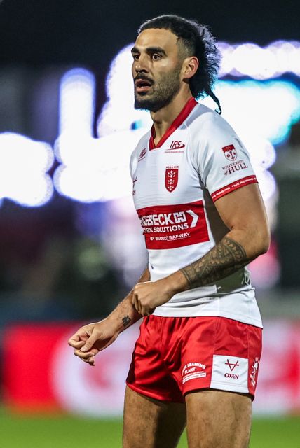 Tyrone May of Hull KR during the Betfred Super League round 6 match Hull KR vs St Helens at Sewell Group Craven Park, Hull, United Kingdom on 27 March 2026

(Photo by Alfie Cosgrove/News Images)