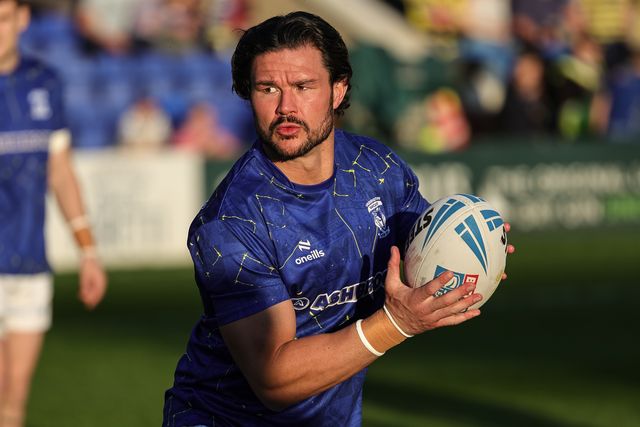 James Bentley of Warrington Wolves in the pre-game warm up during the Betfred Super League round 9 match Warrington Wolves vs Wigan Warriors at The Halliwell Jones Stadium, Warrington, United Kingdom on 24 April 2026

(Photo by Mark Cosgrove/News Images)