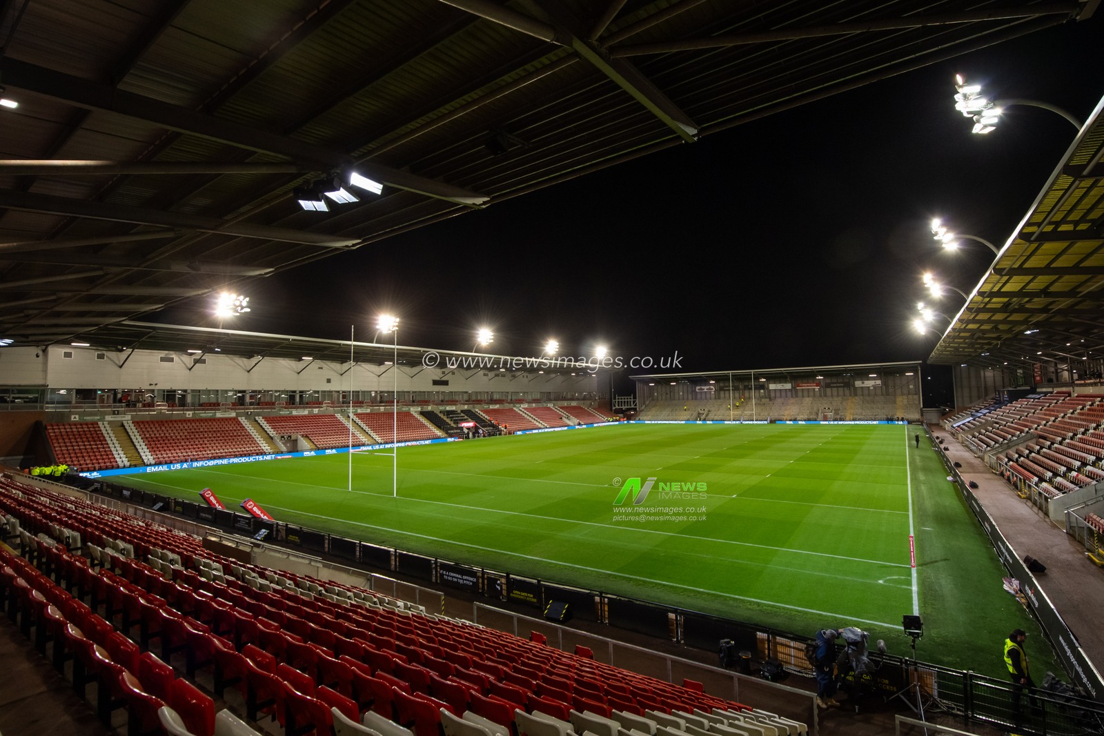A general view of Leigh Sports Village, Home of Leigh Leopards during the Betfred Super League Round 1 match Leigh Leopards vs Huddersfield Giants at Leigh Sports Village, Leigh, United Kingdom, 16th February 2024

(Photo by Craig Thomas/News Images)