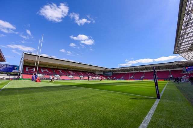 General view of Ashton Gate during the Prem Rugby Cup match Bristol Bears vs Gloucester at Ashton Gate, Bristol, United Kingdom on 05 September 2026

(Photo by Alex Williamson/News Images)