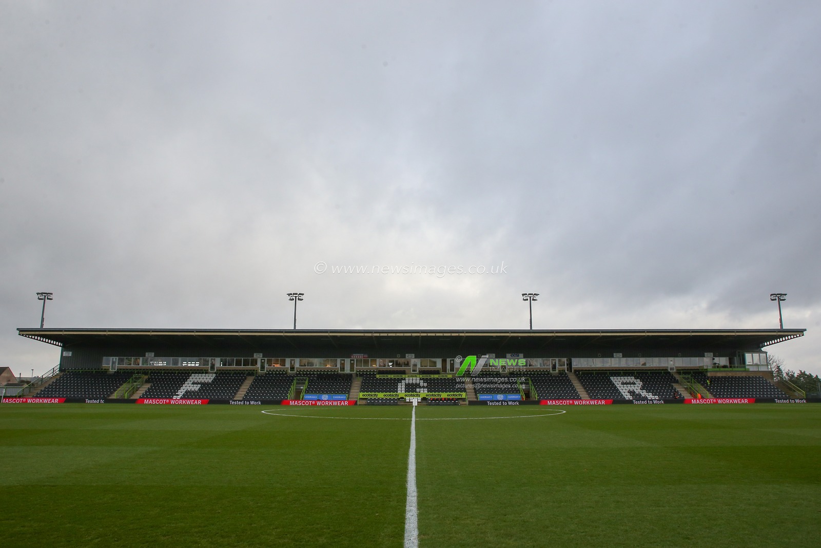 General view inside of The New Lawn, home of Forest Green Rovers ahead of the Sky Bet League 1 match Forest Green Rovers vs Cambridge United at The New Lawn, Nailsworth, United Kingdom, 3rd December 2022

(Photo by Gareth Evans/News Images)