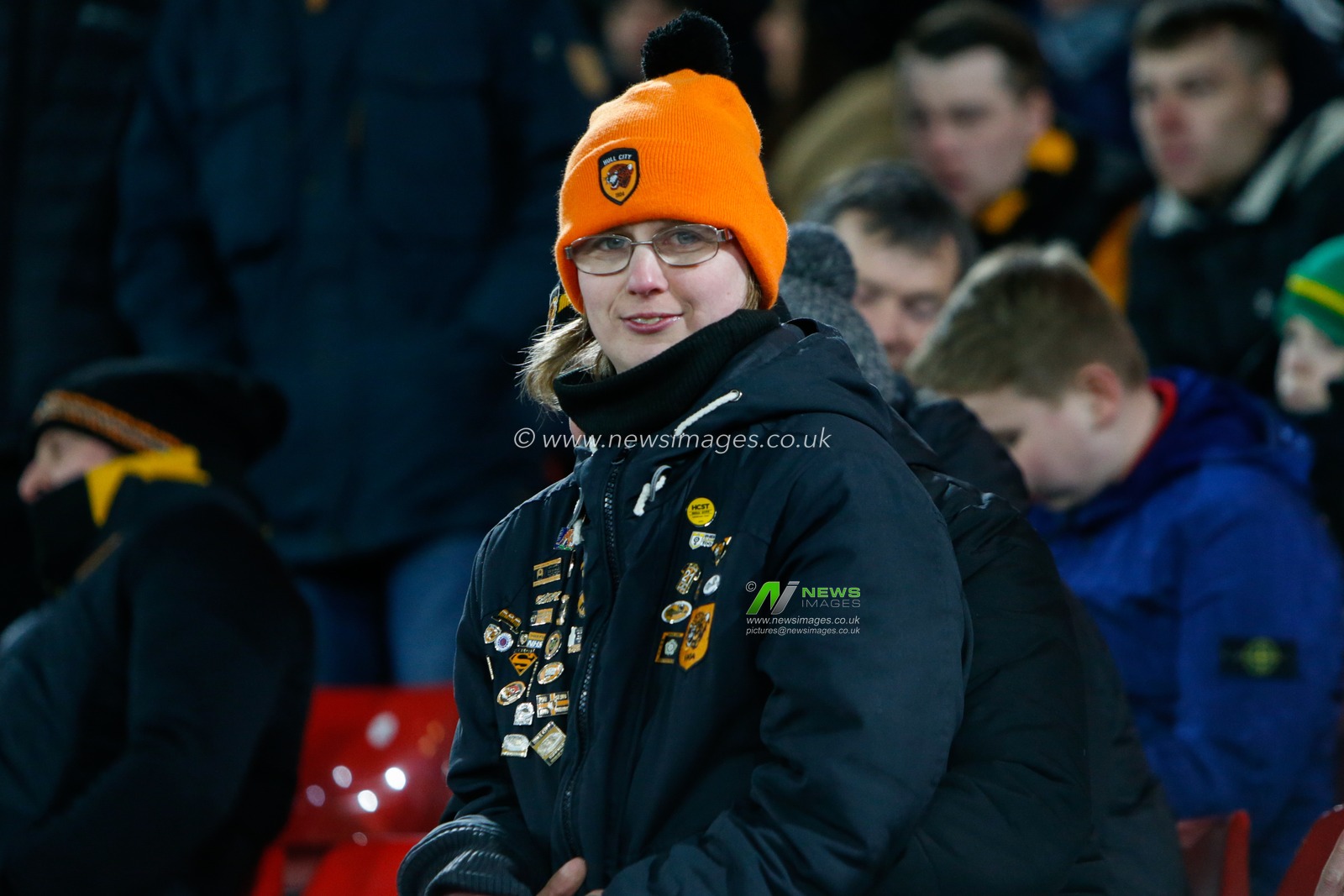 A fan of Hull City during the Sky Bet Championship match Sheffield United vs Hull City at Bramall Lane, Sheffield, United Kingdom, 20th January 2023

(Photo by Ben Early/News Images)