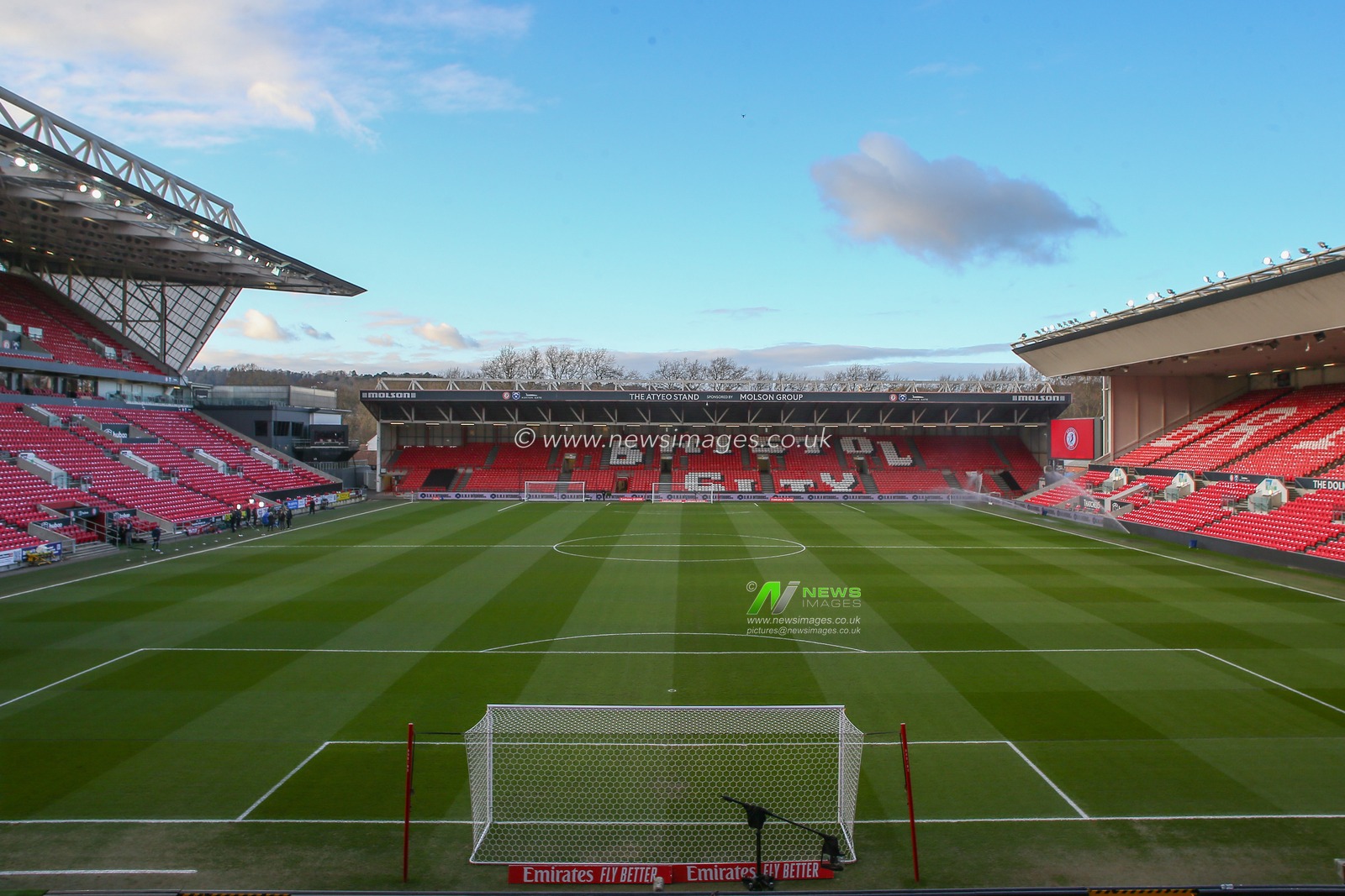 A general view inside of Ashton Gate, home of Bristol City ahead of the Emirates FA Cup Fifth Round match Bristol City vs Manchester City at Ashton Gate, Bristol, United Kingdom, 28th February 2023

(Photo by Gareth Evans/News Images)