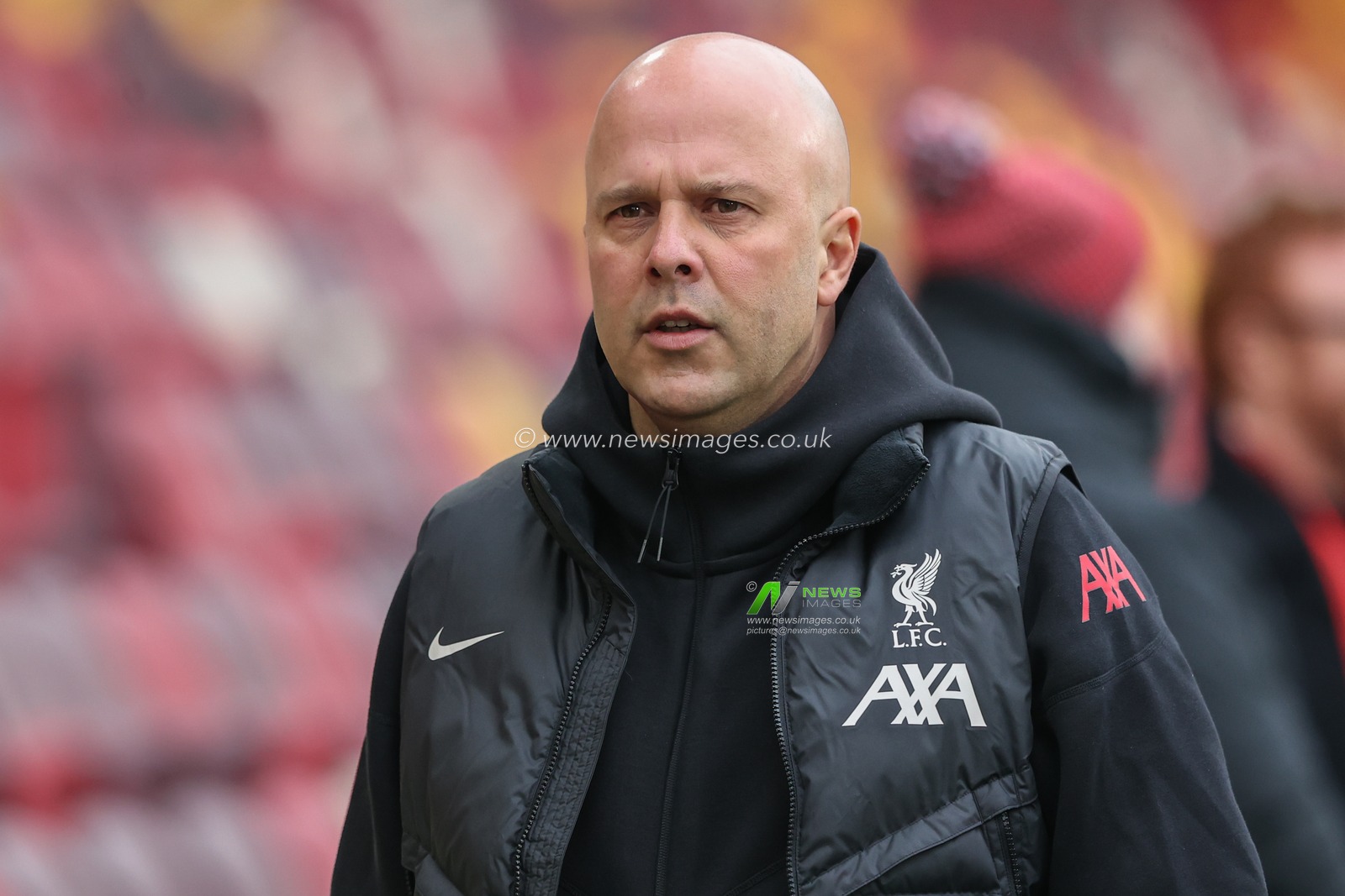 Arne Slot manager of Liverpool arrives during the Premier League match Brentford vs Liverpool at The Gtech Community Stadium, London, United Kingdom, 18th January 2025

(Photo by Alfie Cosgrove/News Images)