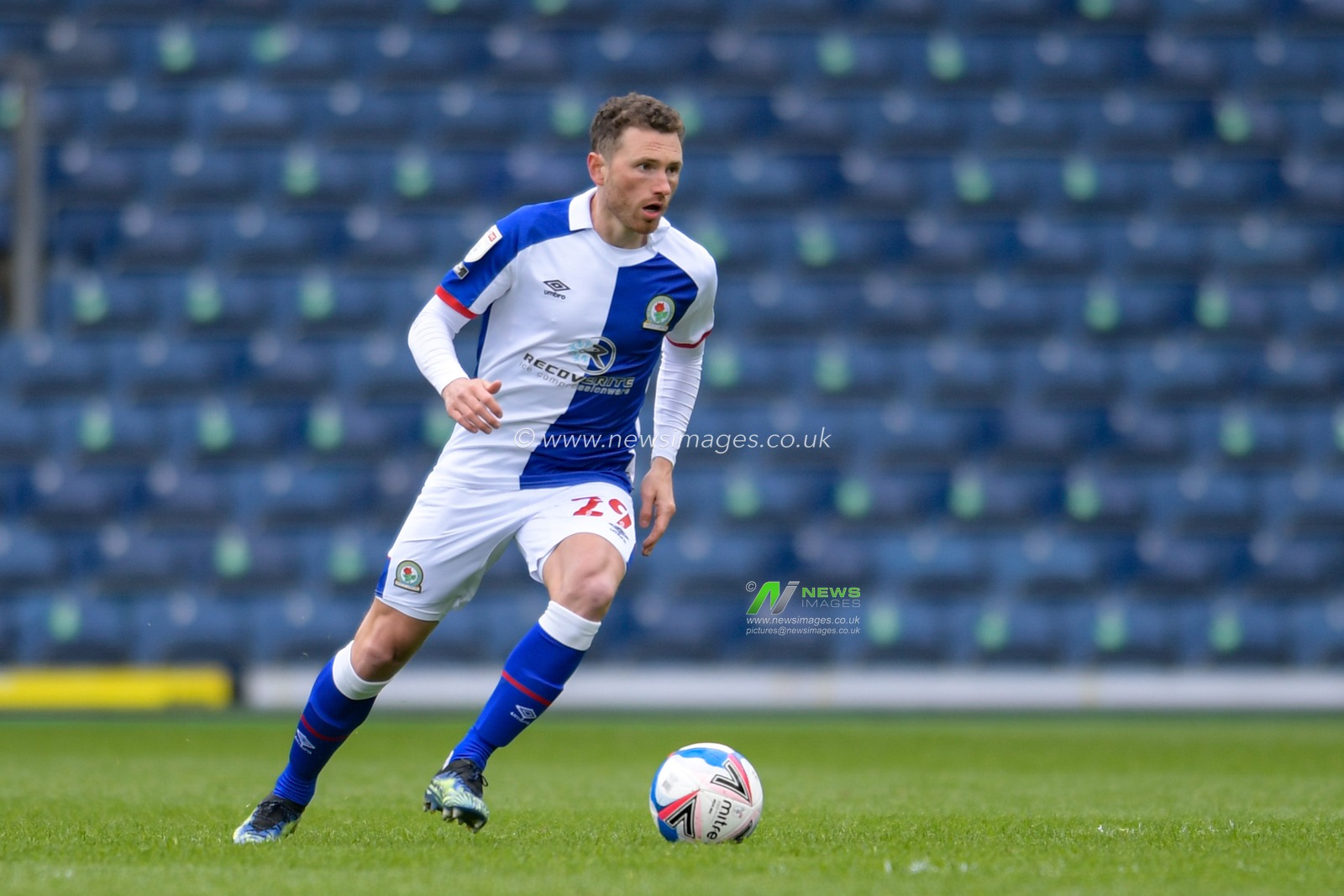 Corry Evans #29 of Blackburn Rovers in action during the game