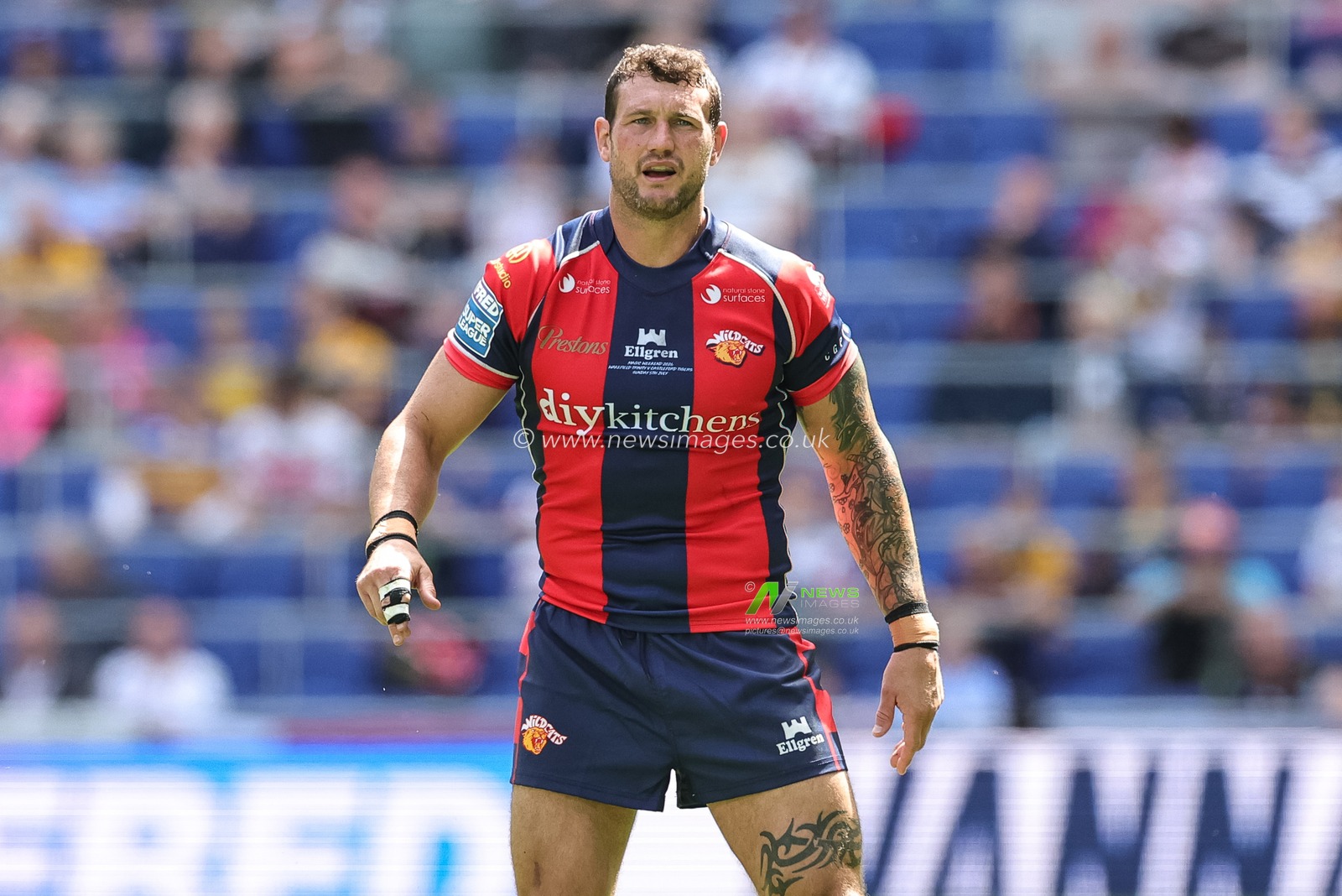 Jay Pitts of Wakefield Trinity during the Betfred Super League Magic Weekend match Wakefield Trinity vs Castleford Tigers at Hill Dickinson Stadium, Liverpool, United Kingdom on 05 July 2026

(Photo by Mark Cosgrove/News Images)