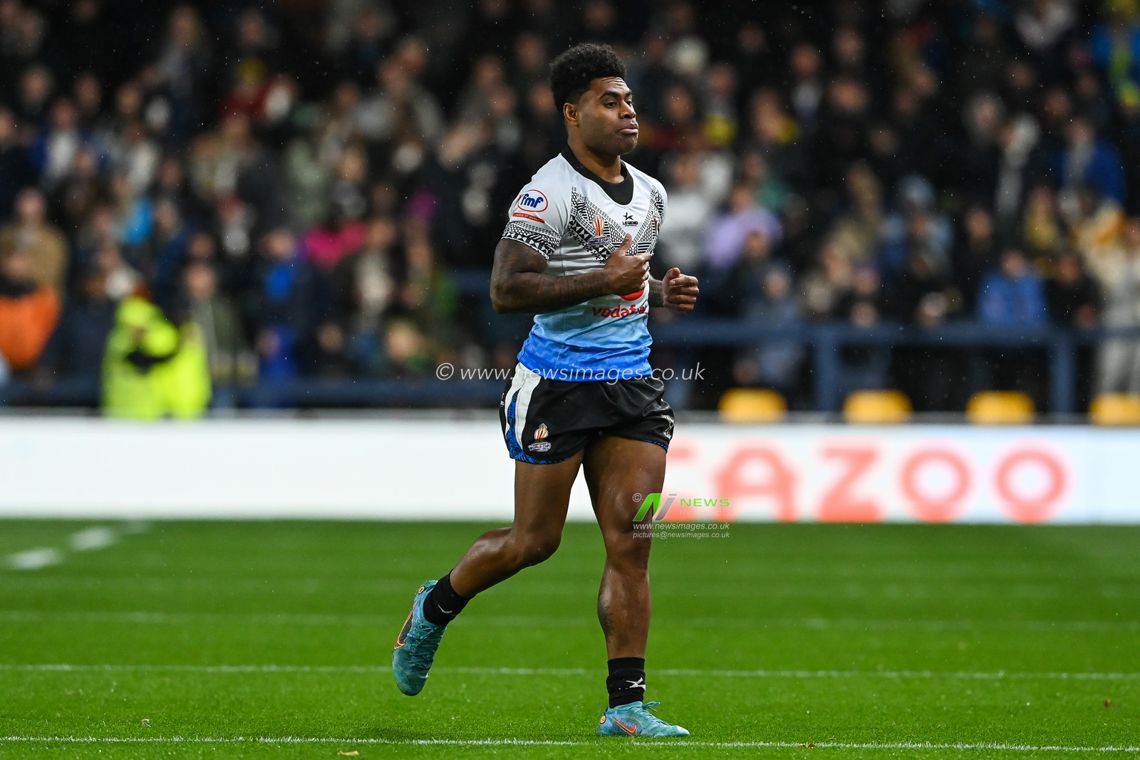 Kevin Naiqama of Fiji during the Rugby League World Cup 2021 match Australia vs Fiji at Headingley Stadium, Leeds, United Kingdom, 15th October 2022

(Photo by Craig Thomas/News Images)