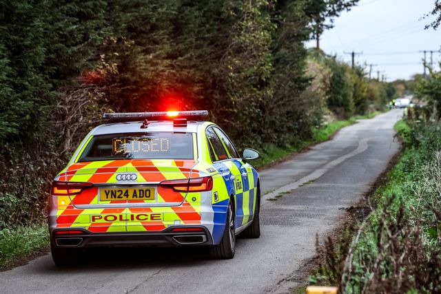 Emergency services on scene as a helicopter from Retford Gamston Airport crashes into a Field off Ings Road, Doncaster, United Kingdom, 30th October 2025

(Photo by Alfie Cosgrove/News Images)

*** GER AUT SUI OUT ***