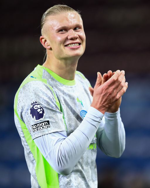 Erling Haland of Manchester City celebrates 0-1 win after the Premier League match Burnley vs Manchester City at Turf Moor, Burnley, United Kingdom on 22 April 2026

(Photo by Jorge Horsted/News Images)