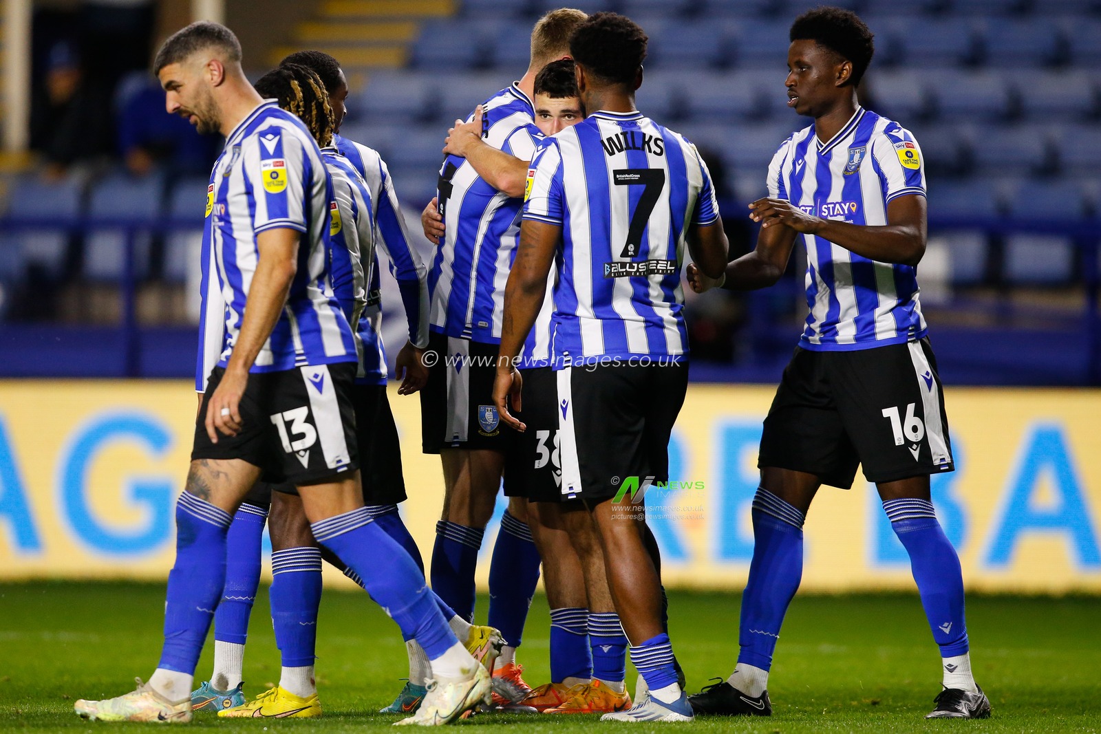 Will Trueman #38 of Sheffield Wednesday Celebrates scoring a goal to make it 2-0 during the Papa John's Trophy match Sheffield Wednesday vs Leicester City U21 at Hillsborough, Sheffield, United Kingdom, 18th October 2022

(Photo by Ben Early/News Images)