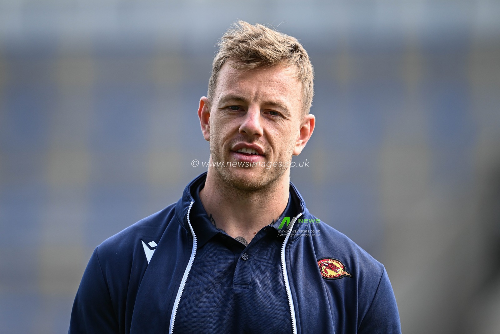 Tom Johnstone of Catalan Dragons arrives  ahead of the Betfred Super League match Warrington Wolves vs Catalans Dragons at Halliwell Jones Stadium, Warrington, United Kingdom, 30th March 2024

(Photo by Craig Thomas/News Images)