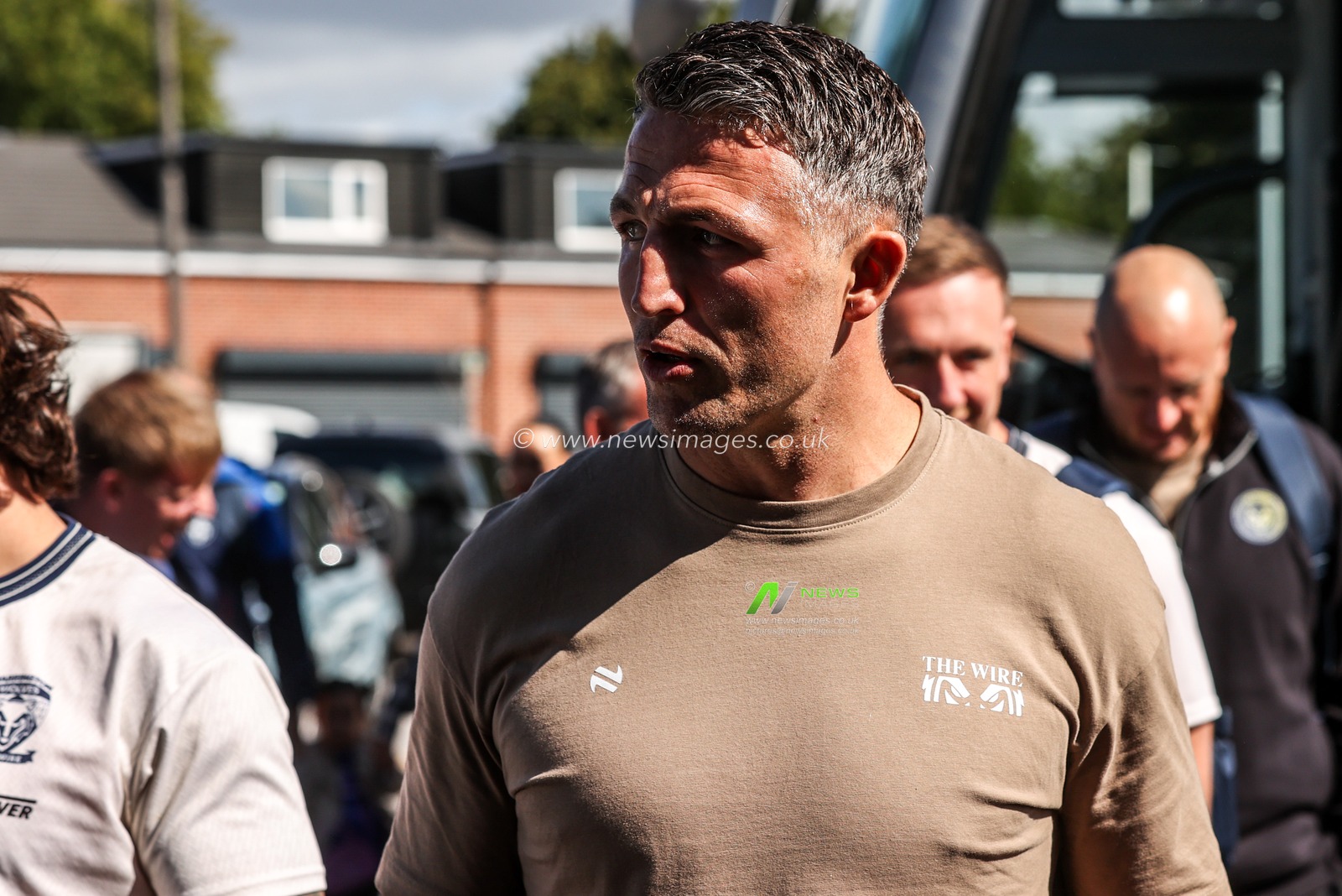 Sam Burgess manager of Warrington arrives during the Betfred Super League round 26 match Wakefield Trinity vs Warrington Wolves at DIY Kitchens Stadium, Wakefield, United Kingdom on 05 September 2026

(Photo by Alfie Cosgrove/News Images)