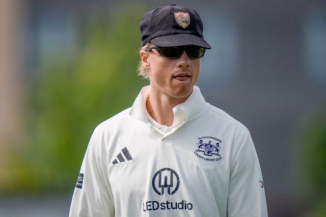 Ben Charlesworth during the County Championship Division Two Derbyshire v Gloucestershire at The Central Co-Op County Ground, Derby, United Kingdom on 26 April 2026

(Photo by Maynard Manyowa/News Images)
