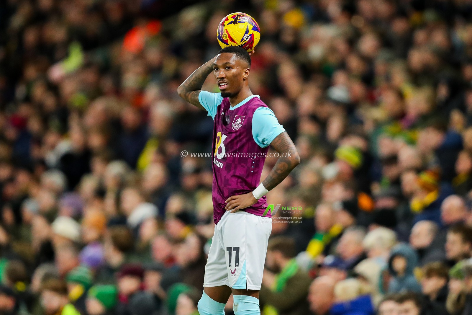 Jaidon Anthony of Burnley looks on during the Sky Bet Championship match Norwich City vs Burnley at Carrow Road, Norwich, United Kingdom, 15th December 2024

(Photo by Izzy Poles/News Images)