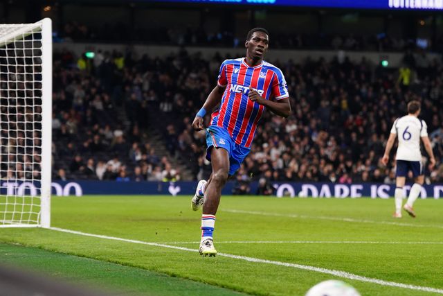 Ismaila Sarr of Crystal Palace scores during the Premier League match Tottenham Hotspur vs Crystal Palace at Tottenham Hotspur Stadium, London, United Kingdom on 05 March 2026

(Photo by Harvey Murphy/News Images)