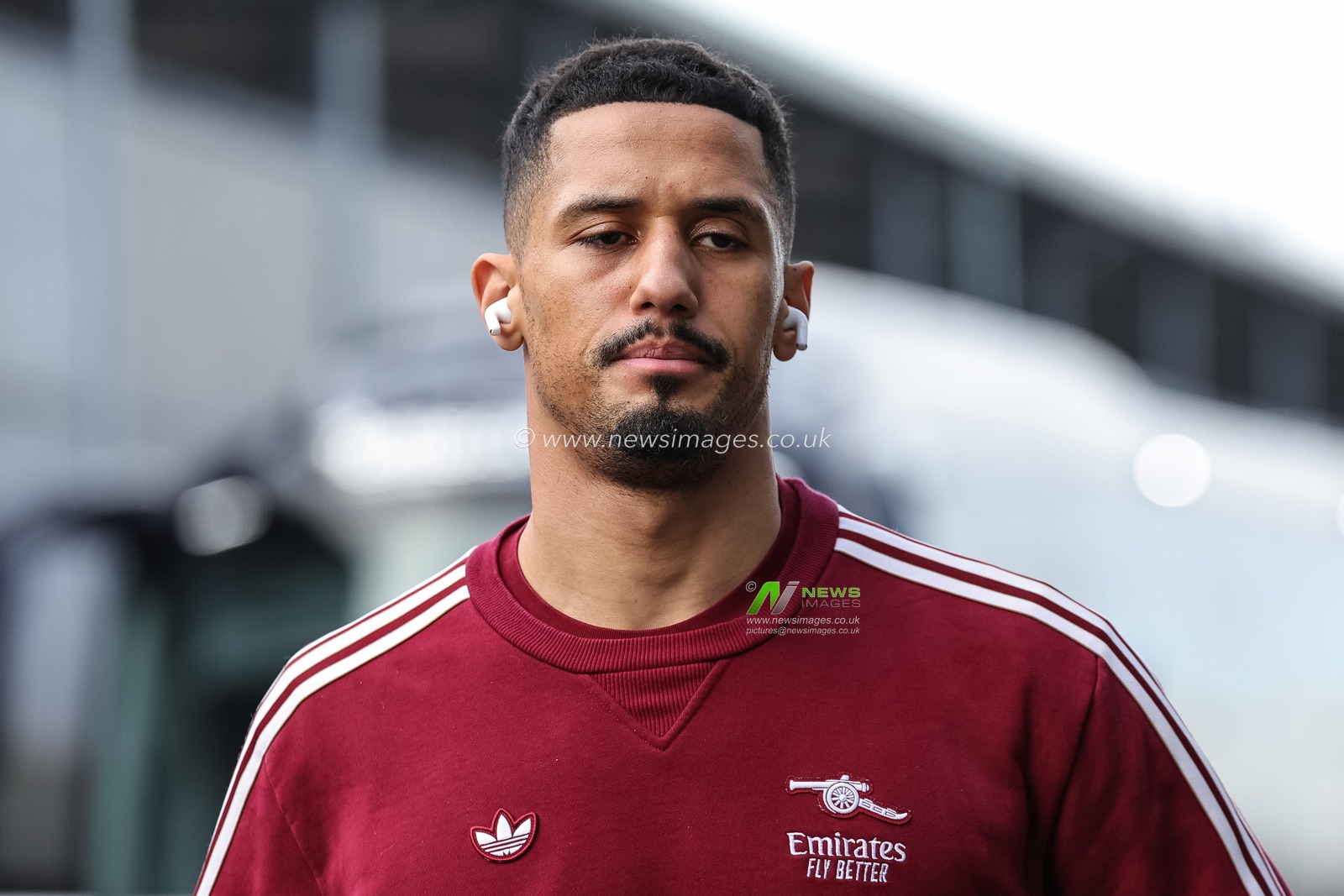 Gabriel of Arsenal arrives during the Premier League match Leeds United vs Arsenal at Elland Road, Leeds, United Kingdom, 31st January 2026

(Photo by Mark Cosgrove/News Images)