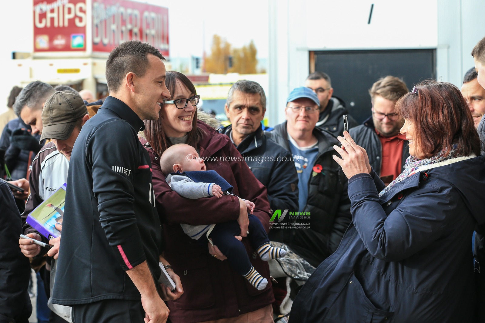 10th November 2018, Pride Park, Derby, England; Sky Bet Championship, Derby County v Aston Villa ; John Terry of Aston Villa has a selfie with a very young fan

Credit: Mark Cosgrove/News Images 

English Football League images are subject to DataCo Licence
