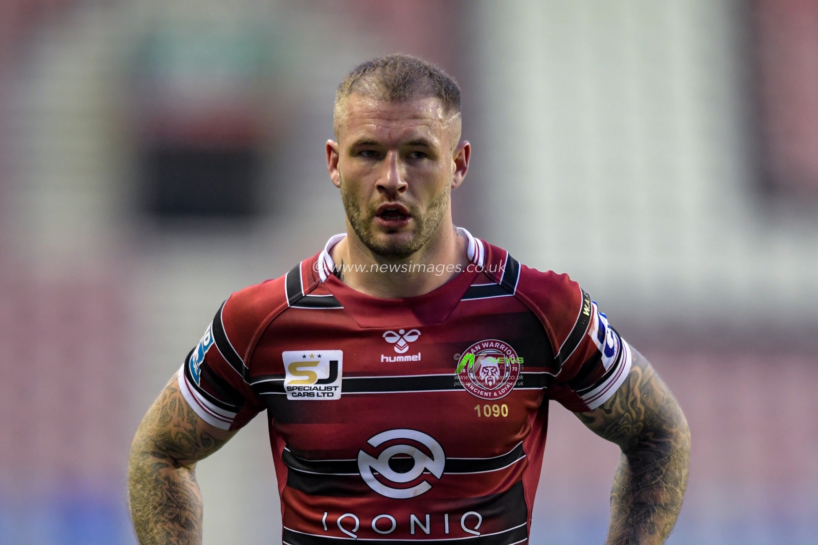 Zak Hardaker (3) of Wigan Warriors in action during the game