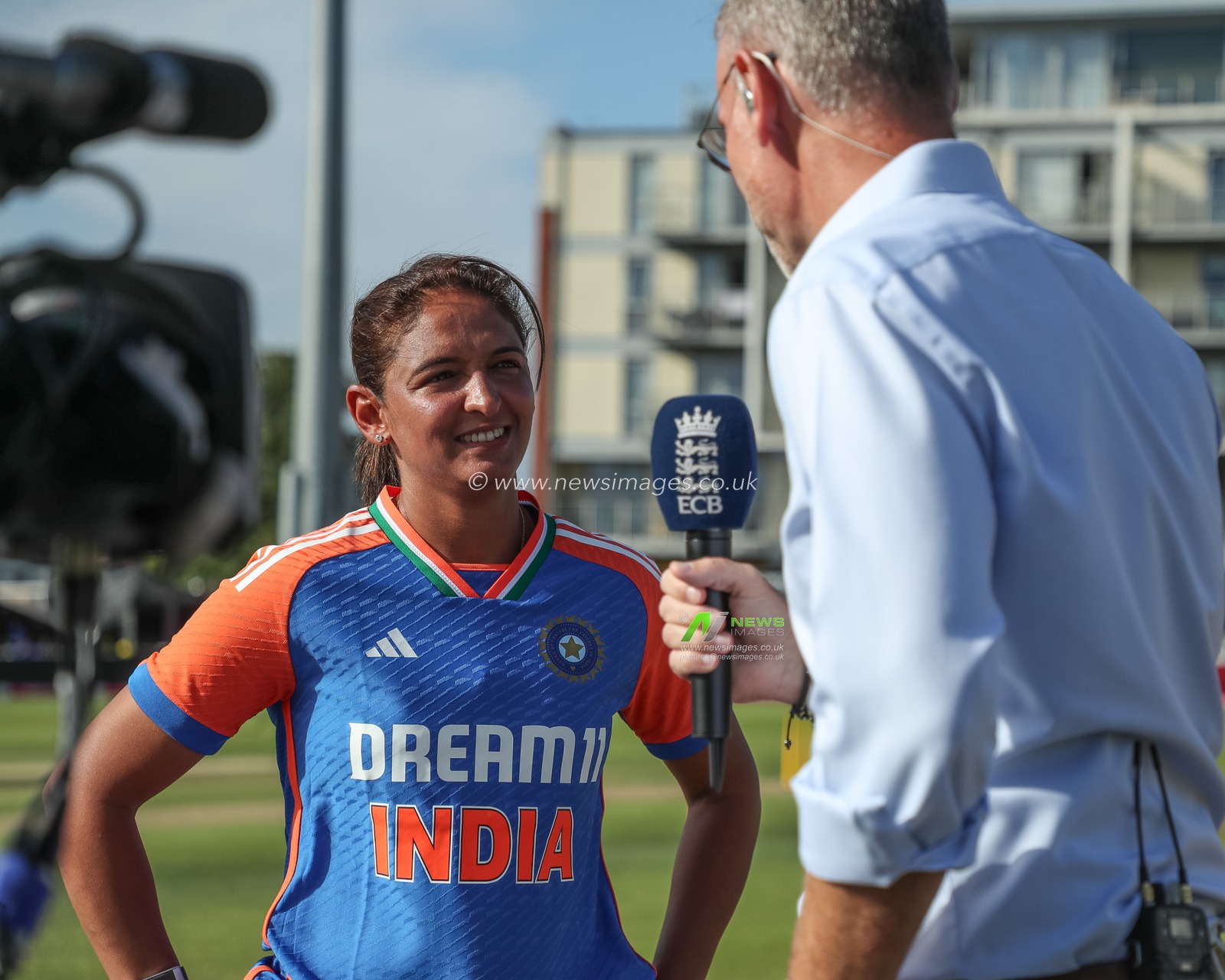 Harmanpreet Kaur of India pre match interview  during the 2nd Vitality IT20 England Women vs India Women at Seat Unique Stadium, Bristol, United Kingdom, 1st July 2025

(Photo by Izzy Poles/News Images)